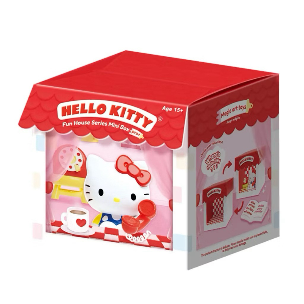 (1 กล่องจุ่ม) Hello Kitty Fun House Series Figure (พร้อมส่งในไทย 🇹🇭)