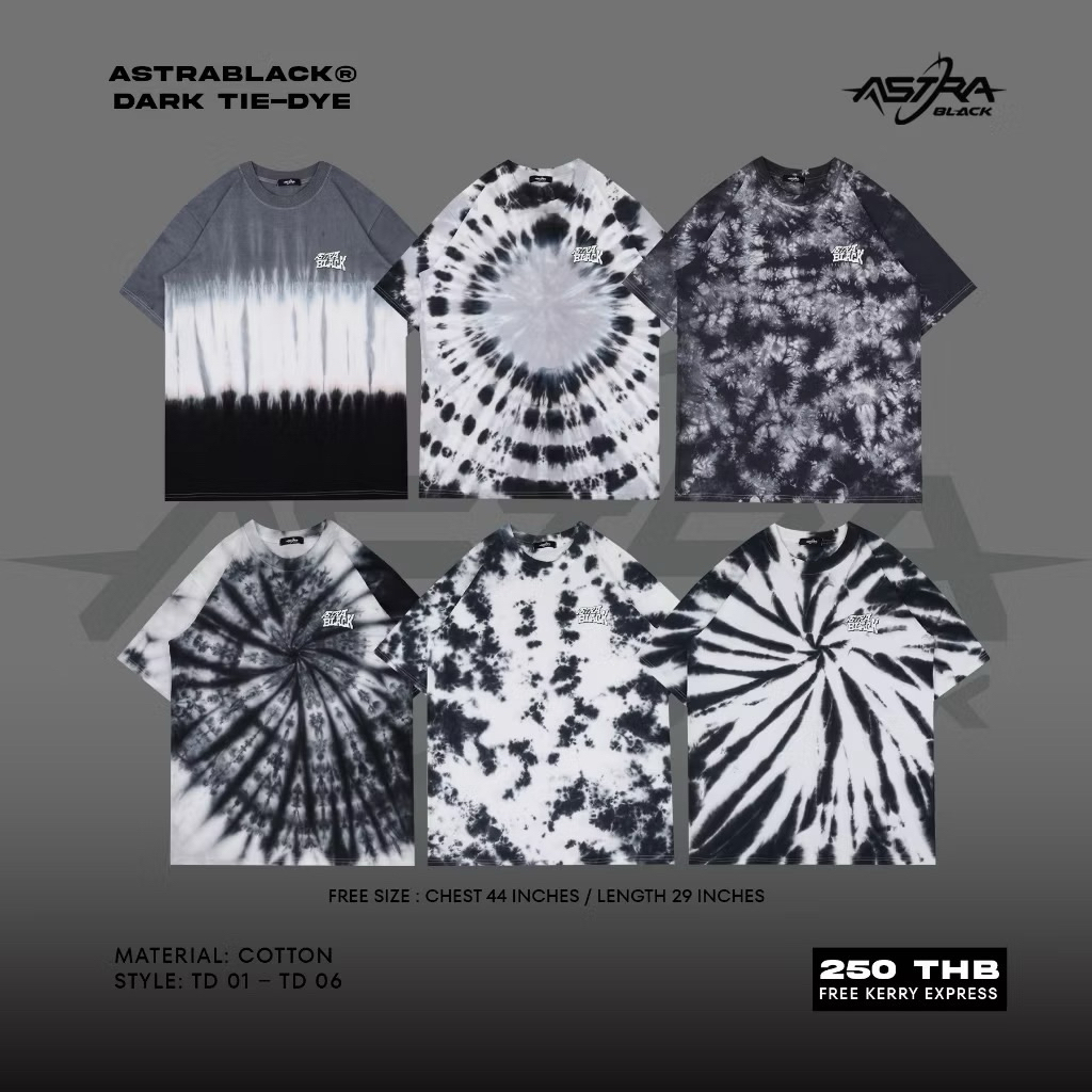 ASTRABLACK – DARK TIE-DYE  เสื้อมัดย้อม