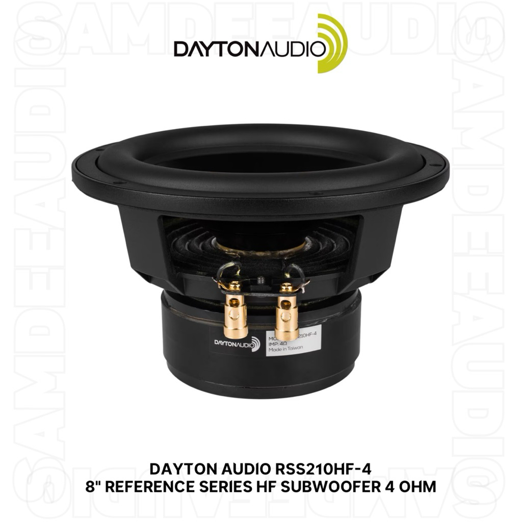ราคาต่อ1ตัว/Dayton Audio RSS210HF-4 8" Reference Series HF Subwoofer 4 Ohm