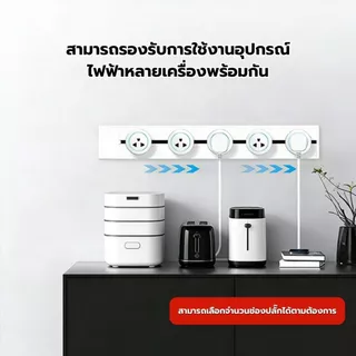 （แถมสายเคเบิล）ปลั๊กติดตามพลังงานสูง SDG 8000W พร้อมอะแดปเตอร์ ปลั๊กคุณภาพสูงถอดได้ ใช้ขยายทั่วไปในหลายสถานการณ์ของบ้าน