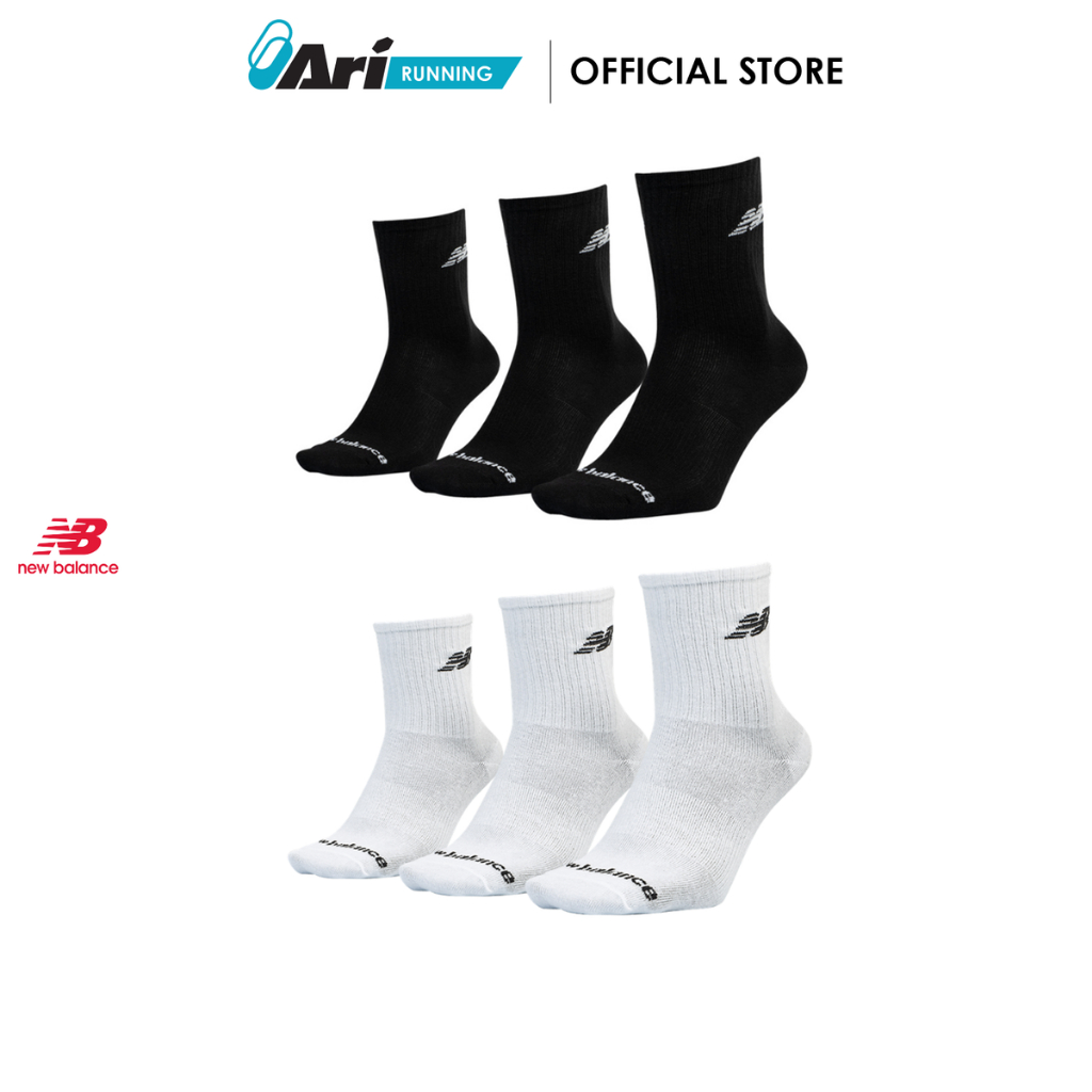 NEW BALANCE LIGHTWEIGHT SOCK 3 PAIRS - ถุงเท้า NEW BALANCE แพ็ค 3