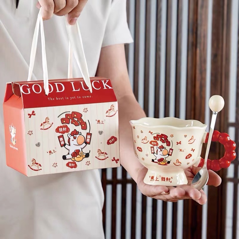 แก้วเซรามิกลายแมว/เพนกวินน่ารักสุดๆ | ของขวัญที่ทำให้ใครๆ ก็หลงรัก!