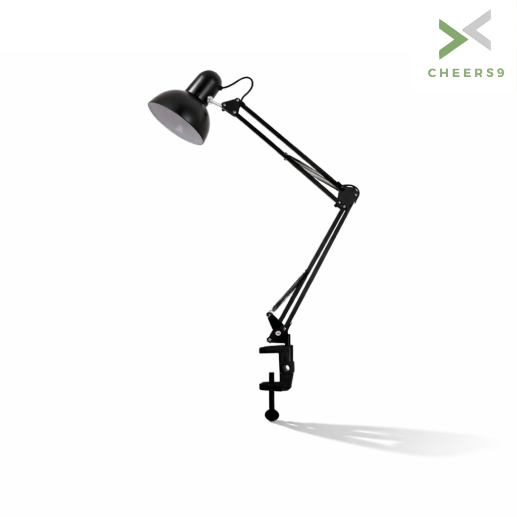 Cheers9 โคมไฟหนีบโต๊ะ ไฟหนีบโต๊ะ ไฟทําเล็บ โคมไฟตั้งโต๊ะ Table lamp clip ปรับขึ้น-ลงได้