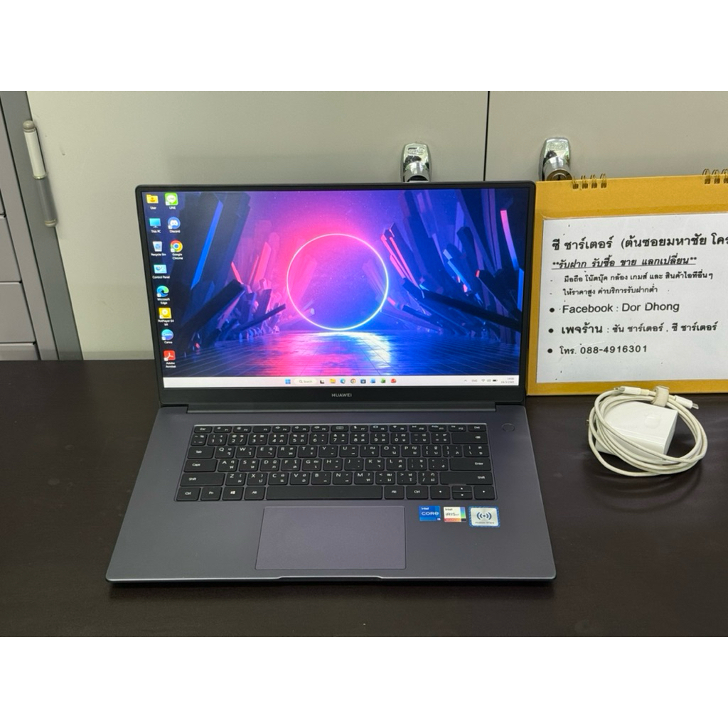 โน๊ตบุ๊ค Huawei Matebook D15 BOD-WDH9D / i5-1135G7 / Ram 8GB / SSD 512GB (มือสอง สภาพดี)