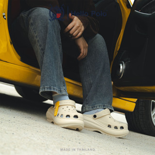 Hello Poloร แฟชั่นองเท้าแตะผู้หญิง รองเท้าหัวโ  ลําลองระบายอ…