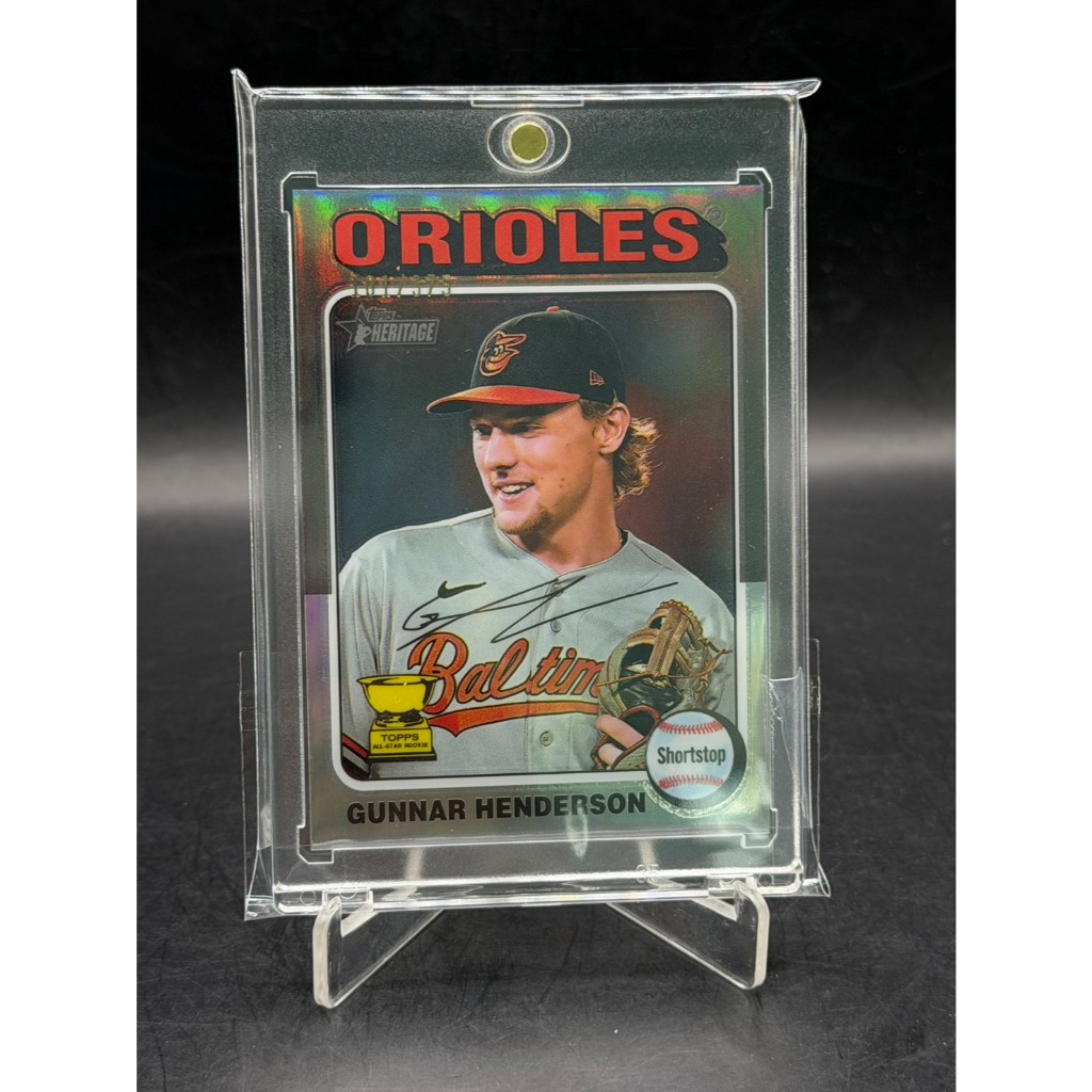 2024 Topps Heritage GUNNAR HENDERSON Chrome Silver Refractor /375 #24 Orioles