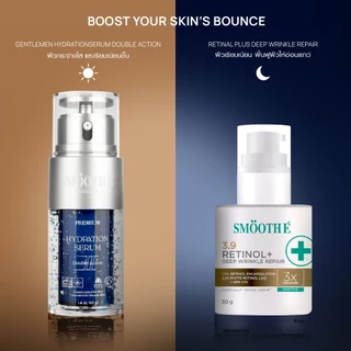 [ใหม่] Smooth E Gentlemen Hydration Serum Double Action 40g. เซรั่มลดริ้วรอยร่องลึก จุดด่างดำ กระชับรูขุมขน สำหรับผู้ชาย