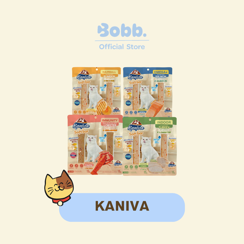 ขนมแมว Kaniva Soft Bar 1 โหล 24 ชิ้น