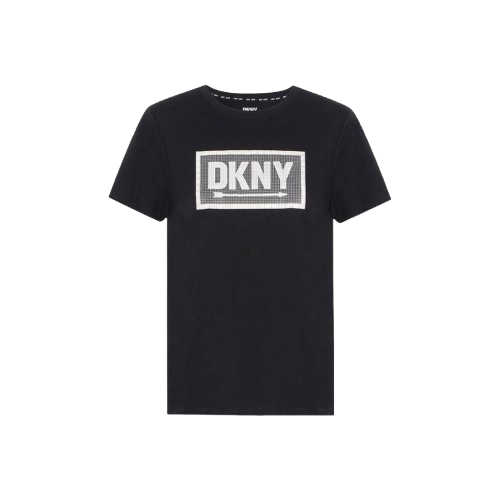 [ สินค้ามือสอง สภาพใหม่มาก ] DKNY Sport เสื้อยืดคอกลม รุ่น Subway Tile Graphic Tee Code: DP4T9724 BL