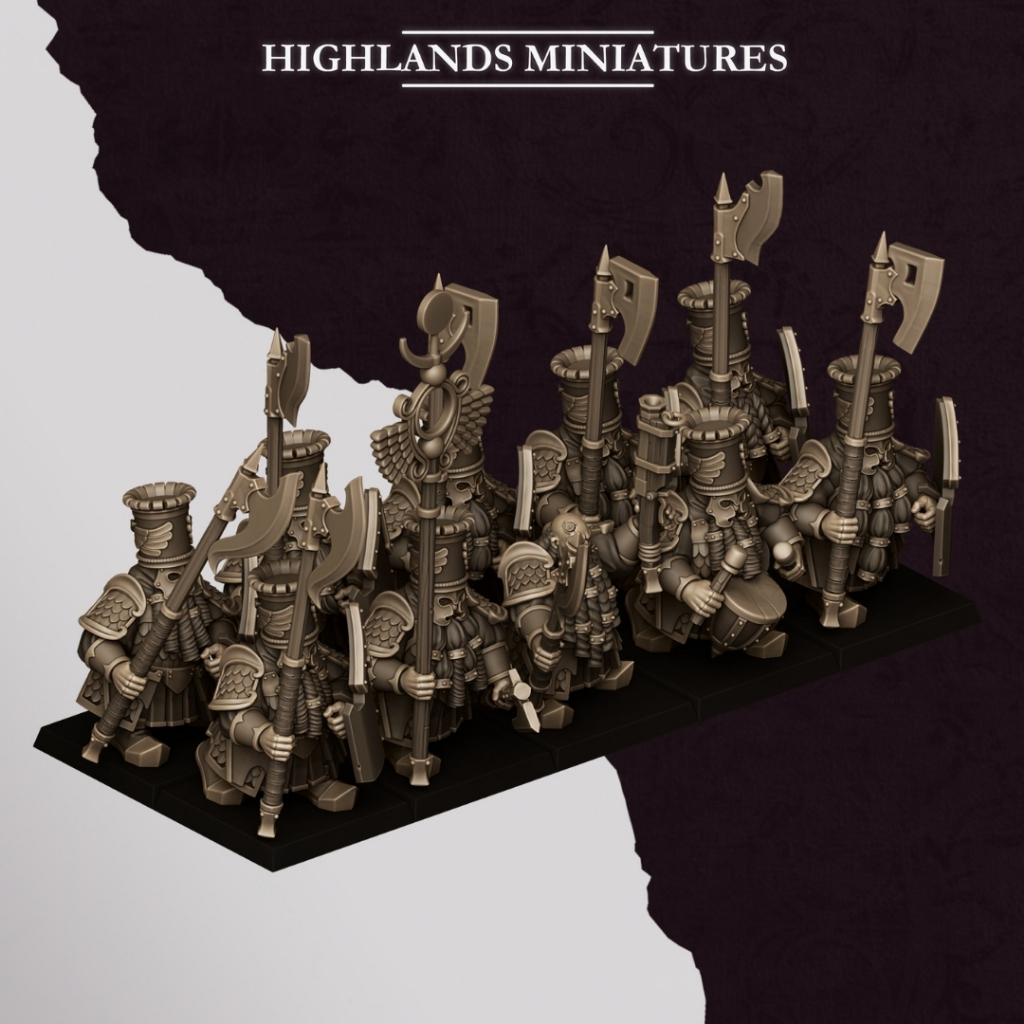 Sons of Marduk Heavy Guard with Hand Weapons - Sons of Marduk - Humanoid Dwarf / 32mm scale 3D print
