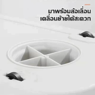 HOMESTIC ถังปั่นไม้ม็อบถูพื้น ไม้ถูพื้น Spin Mop ถังปั่นสแตนเลส หมุนได้ 360° พร้อมผ้าถูพื้น