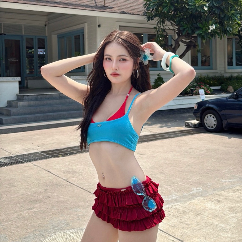 Scoop crop เสื้อครอปจิ๋วทูโทน (2030) รูปที่ 3