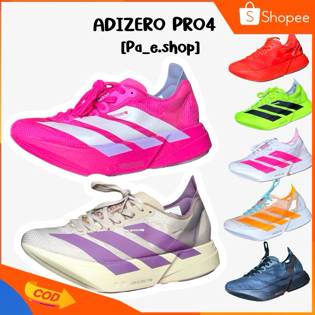 🛒💥พร้อมส่ง รองเท้าวิ่ง [รุ่นนี้ต้อง +เพิ่ม1ไซส์] ADIZERO PRO4 เบาใส่สบาย [งานพร้อมกล่อง Box]