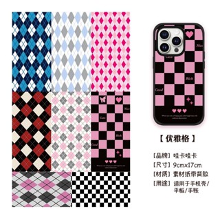 สติกเกอร์ แปะพื้นหลังเคส ทุกรุ่น พร้อมเคส