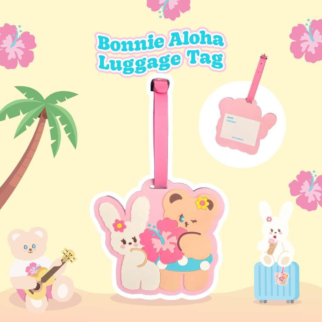 Bonnie Aloha Luggage Tag l Hej Bonnie Official