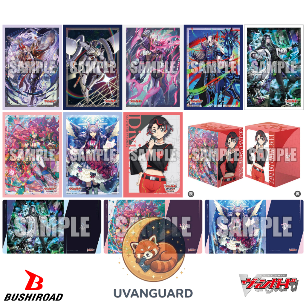 Bushiroad Sleeve Mini & Deck Holder V3 & Rubber Mat V2 Cardfight! Vanguard : Mujinlord, Oguma, Zorga, Magnolia, Kanami
