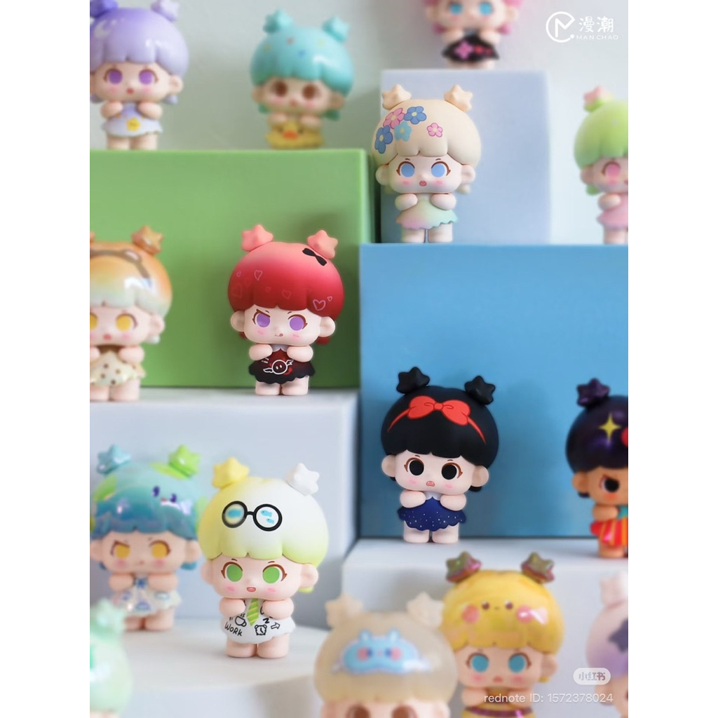 [ได้ 4 ตัว](ย269)โมเดล มินิบีน : Manchao Little Bunches Series Blind Bag