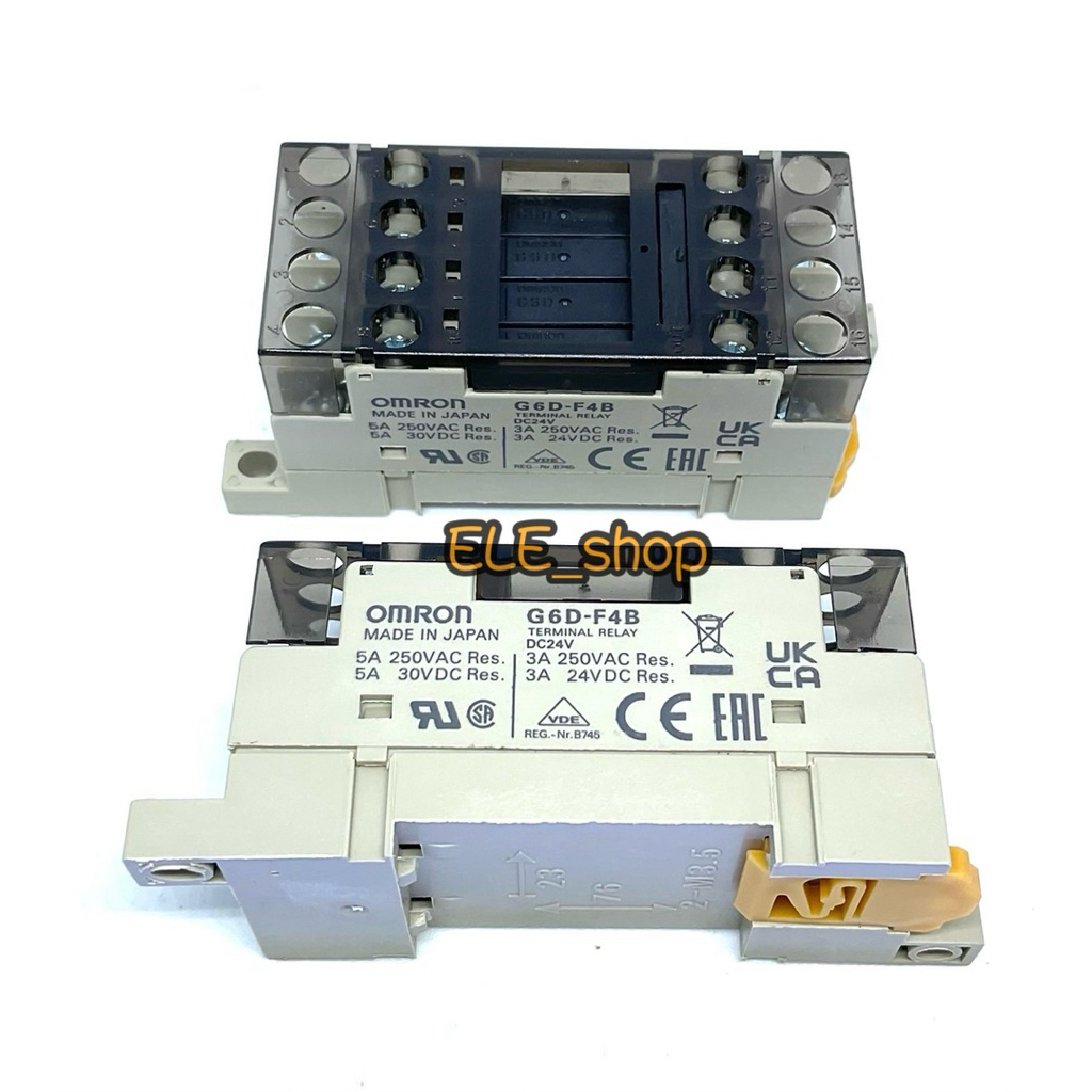 Omron G6D-F4B DC24V TERMINAL RELAY ช็อกเก็ตรีเลย์ หน้าคอนแทค 5A 250VAC 5A 30VDC