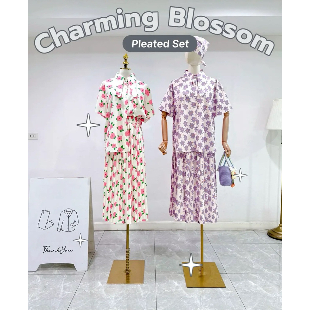 Rabbit Set “ สินค้าใหม่พร้อมส่ง เซตอัดพลีทดีเทลรุ่นนี้เสื้อทำขนาดใหญ่กว่าและตรงปกหูกระต่ายยาวกว่า