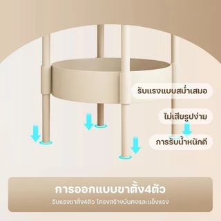 โต๊ะข้างโซฟา2 ชั้นวางของข้างเตียง โครงพลาสติก โต๊ะวางของตกแต่งบ้าน โต๊ะข้างเตียง วางของ สไตล์มินิมอล