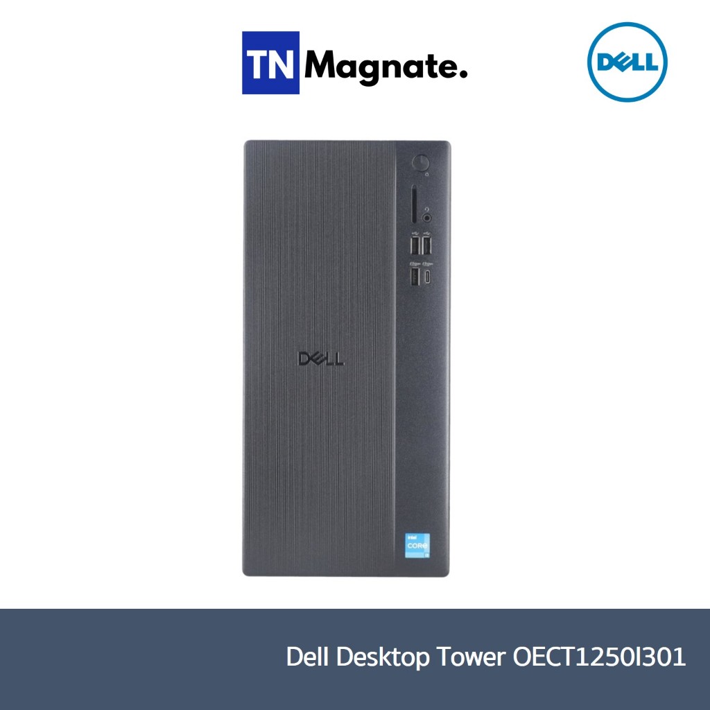 พร้อมส่ง [คอมพิวเตอร์ตั้งโต๊ะ] Dell Tower ECT1250 OECT1250I301 i3 14100/ 8GB/ 512GB / 3 YRS Retail D