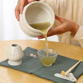 ชุดน้ำชา ชุดเครื่องมือตีชา ชุดน้ำชาเซรามิก ชุดน้ำชาญี่ปุ่น Matcha Bowl Set ของขวัญวันหยุด ของขวัญวันหยุด