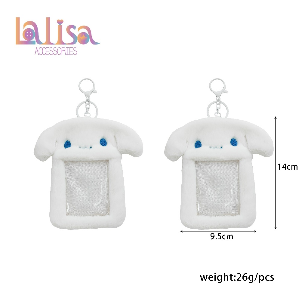 พวงกุญแจที่ใส่บัตร ลายการ์ตูนขนนุ่ม card holder HB-7415