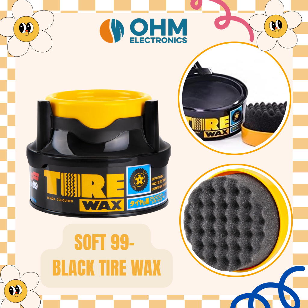 SOFT99 Tire Care Wax Tire Black Wax 170g for Automotive Tire Shine 02015