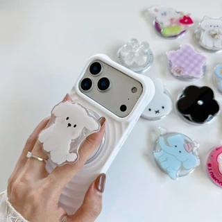 พร้อมส่ง Pop up กิ๊บต๊อก ลายการ์ตูด แหวนติดหลังโทรศัพท์ แม่เหล็กดูดแน่น ที่ติดเคสโทรศัพท์