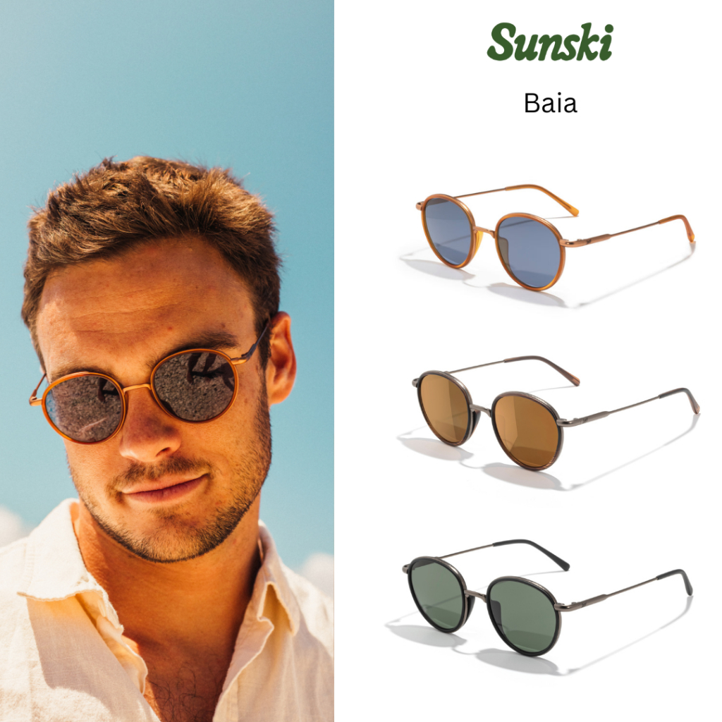 [SUNSKI] แว่นกันแดด polarized รุ่น Baia แว่นตากันแดด เลนส์โพลาไรซ์ block 100% UVA/UVB/UV400
