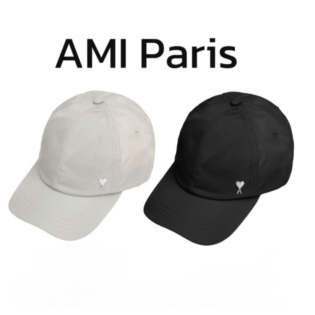 [พรีออเดอร์] AMI cap (Black/Beige)
