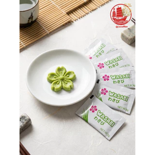 วาซาบิ ซากุระ 3 กรัม (แพค 200 ซอง)🌸🌸 Wasabi Paste Sakura Brand เผ็ดฉุน หอมอร่อย ฉีกซองสะดวก ใช้งานง่าย 🔥สินค้าขายดี🔥