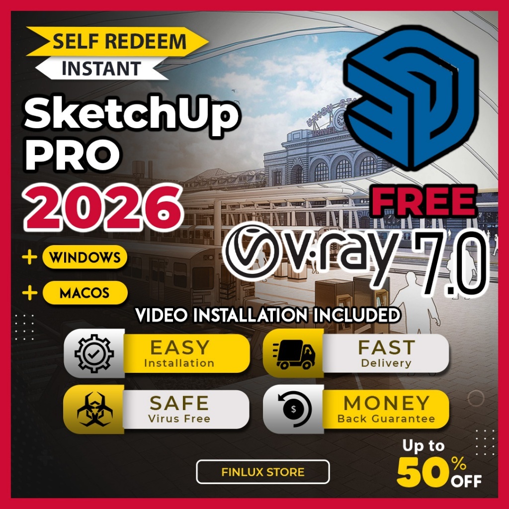SketchUp Pro 2026 For Win & McOS (64-Bit)