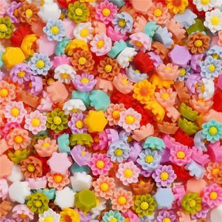 100ชิ้น 3Dเรซิ่นเล็บ ดอกไม้เล็บเรซิ่น ดอกไม้เรซิ่น DIY ดอกไม้ตกแต่งงานฝีมือ จัดส่งจากไทย