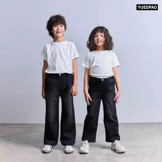 Yuedpao Smooth Flex Jeans (Straight Leg Kids) กางเกงยีนส์เด็กทรงกะบอก ยีนส์ยืดเด็ก เอวปรับได้ ใส่สบาย ยืดแต่ไม่ย้วย