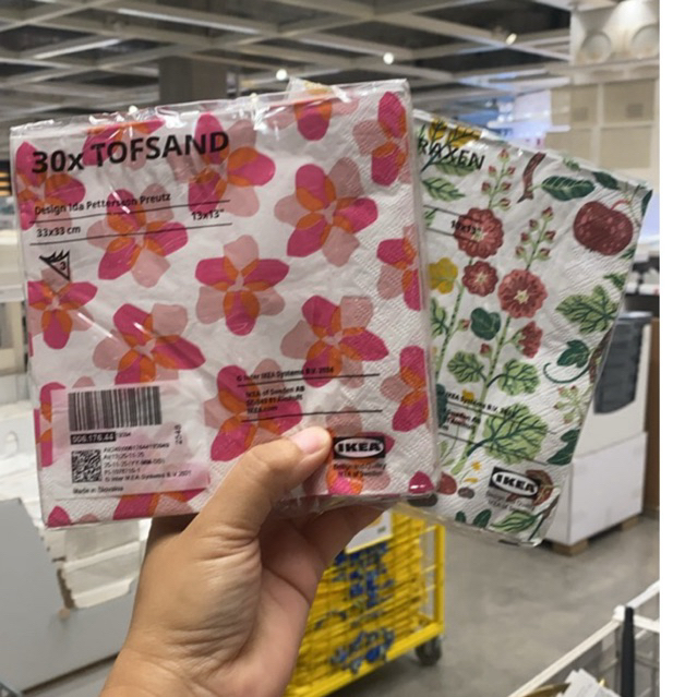 กระดาษเช็ดปาก ขนาด 33*33 ซม. จำนวน 30 แผ่น/แพ็ค By IKEA