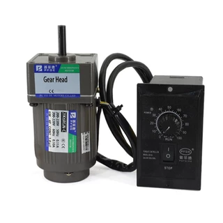 MO48 มอเตอร์เกียร์ปรับความเร็วได้ Ac 220V 6W เกียร์แบบอะซิงโครนัสเฟสเดียวปรับความเร็วได้
