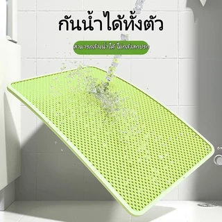 🐱【120×70CM】แผ่นดักทรายแมว พรม 2 ชั้น EVA ช่วยดัก ทรายแมว ที่ติดตามเท้า แผ่น รอง ทรายแมว ขนาด ใหญ่ แผ่นดักทรายแมวใหญ่🐱