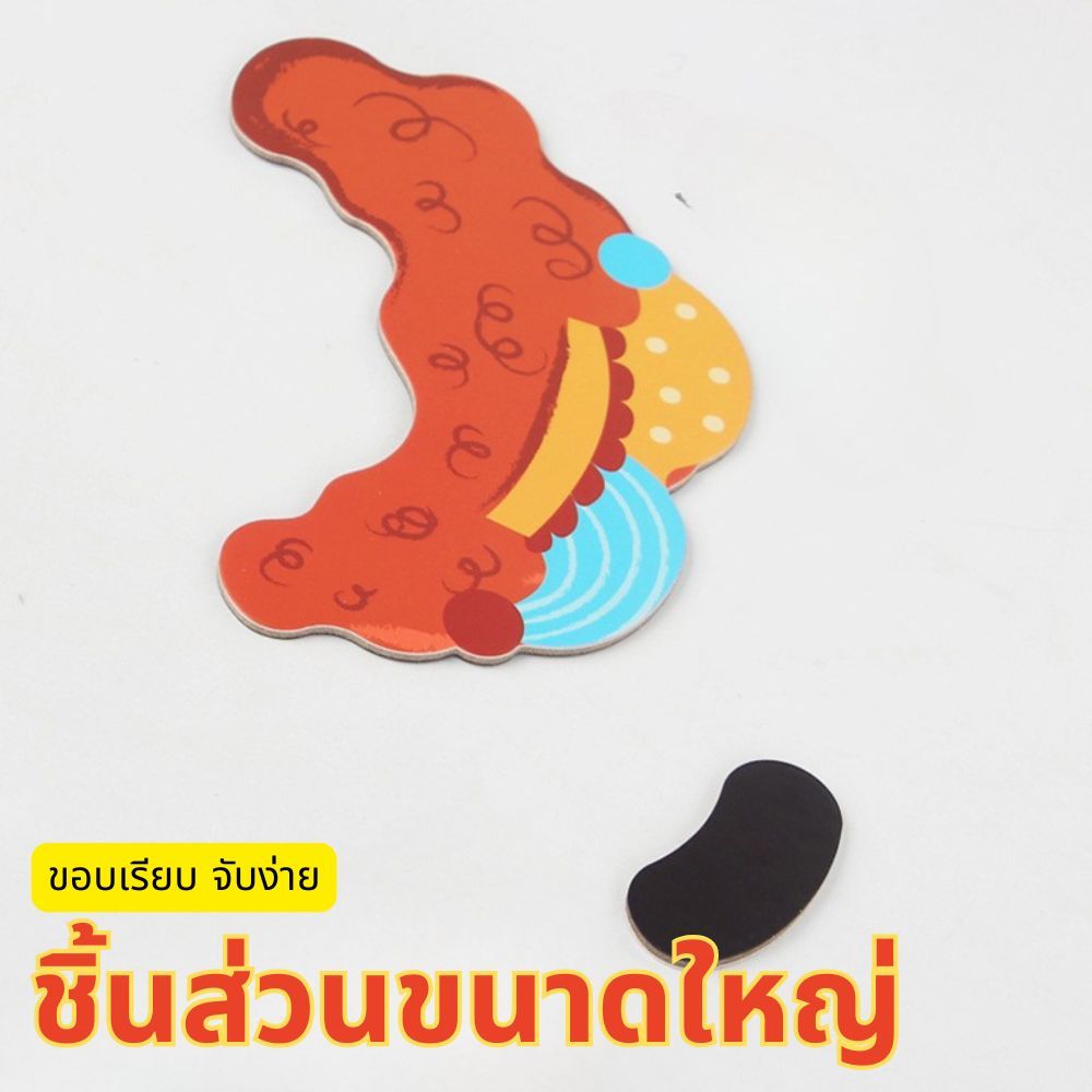 ของเล่นแม่เหล็กแต่งตัวเด็ก รุ่นใหม่ สติ๊กเกอร์แม่เหล็ก 3+ เสริมพัฒนาการ ปฐมวัย เล่นซ้ำได้ ไม่เลอะเทอะ ราคา ถูกที่สุด ดีลบีเคเค แกลเลอรีภาพที่ 2