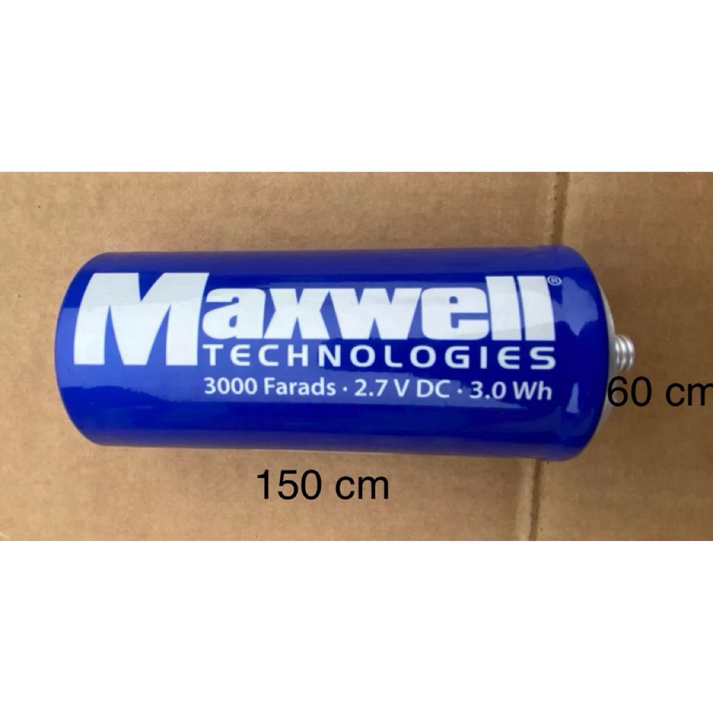Maxwell Super Capacitor คาปา 3000F 2.7 Volts