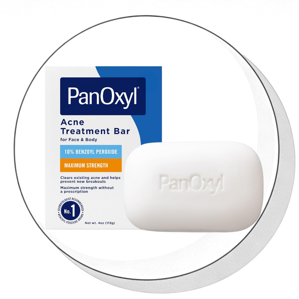 สบู่รักษาสิว PanOxyl 10% Benzoyl Peroxide | ล้างหน้า/ร่างกาย ไม่มีเจล pH balanced ป้องกันสิวใหม่