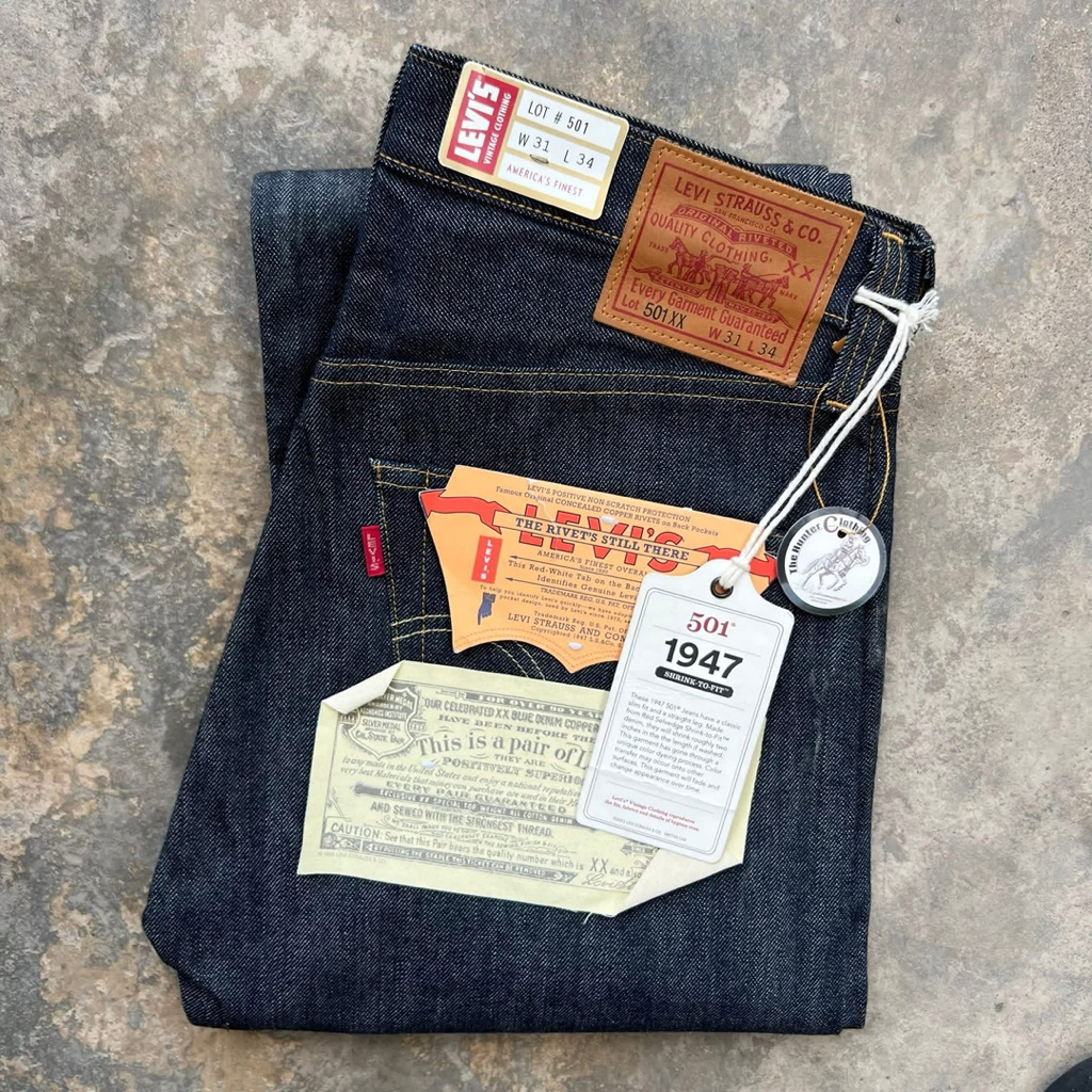 Levi's Vintage Clothing (LVC) 1947 501® รุ่นที่ผลิตในญี่ปุ่น (Made in Japan)