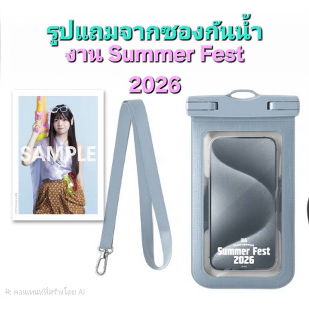 รูปแถมจากซองกันน้ำงาน Summer Fest BNK48 & CGM48 2026