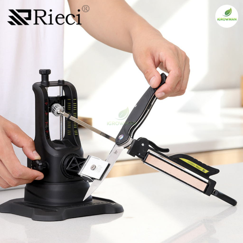 Rieci เครื่องลับมีดปรับองศา Precision Knife Sharpener หินลับมีดระบบปรับมุม ลับมีดคม สำหรับเชฟงานครัว RC-001A