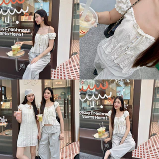 3pcs.basket Marine lace top เสื้อแขนตุ๊กตา