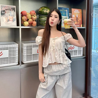 3pcs.basket Marine lace top เสื้อแขนตุ๊กตา