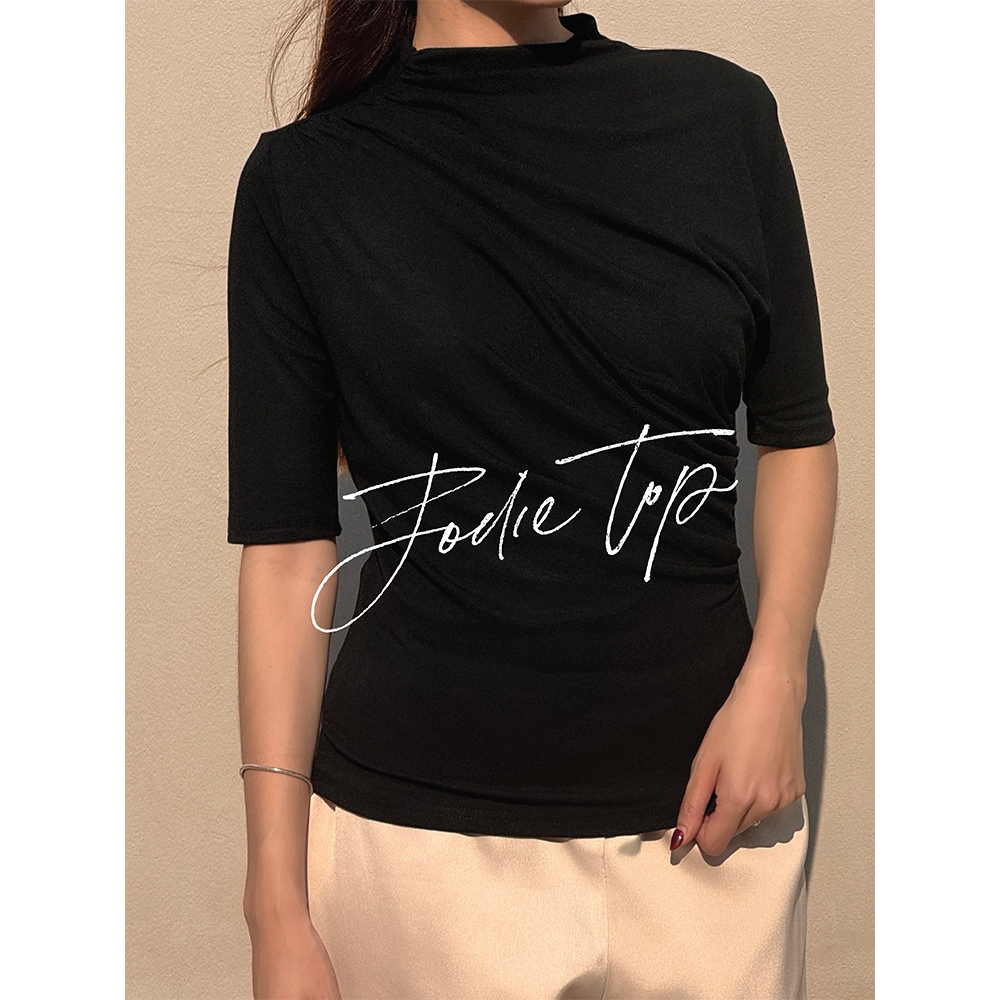 SEASON STUDIO - JODIE TOP / เสื้อแขน 3 ส่วน ดีเทลจีบหน้า ทรงสวย