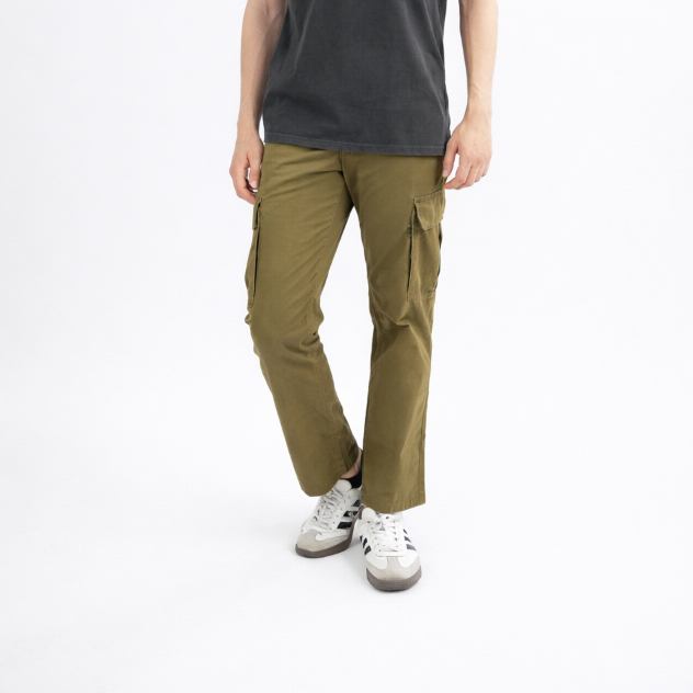 John Nonlen JL-702  กางเกงคาร์โก้ 7 กระเป๋า ทรงขากระบอกตรง ใส่สบาย ลุคเท่
