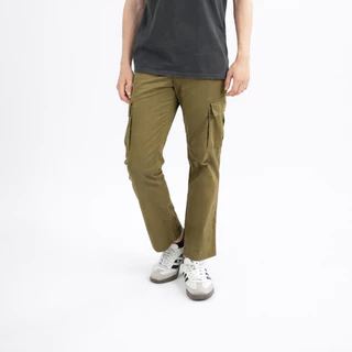 John Nonlen JL-702 กางเกงคาร์โก้ 7 กระเป๋า ทรงขากระบอกตรง ใส่สบาย ลุคเท่