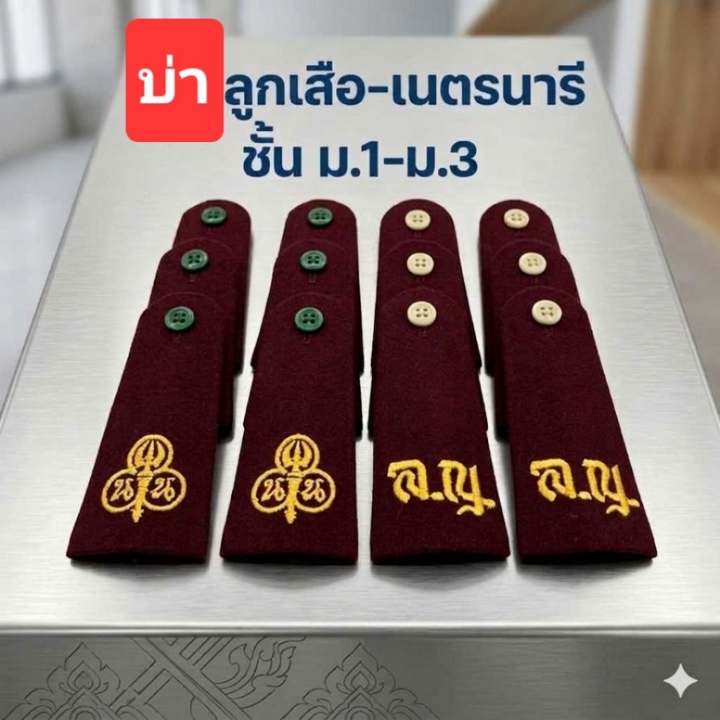 บ่าลูกเสือ เนตรนารี ของชั้น ม.1-ม.3